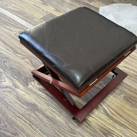 Repose-pieds de bureau ergonomique pliable en bois, surface antidérapante, design antique, taille personnalisable, pouf de salon pour la maison