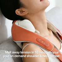 Ceinture de massage professionnelle pour le dos, le cou et les épaules, avec pétrissage profond 3D, chauffage sans fil et télécommande – Nouvelle version du fabricant