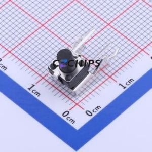 K2-1102BG-I4CW-01 Tactile Switch Bent Lead Through Hole,6x6mm Switch 2.5N Right Angle Insert 6mm 6mm - Product Image 1