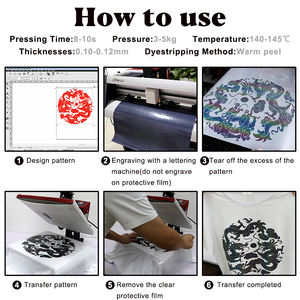 Hongcai 20inX3ft PES Rainbow Sliver HTV vinilo adhesivo holográfico camaleón película para alta compatibilidad para Cricut silueta camafeo - Product Image 5