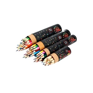 Ensemble de crayons de couleur avec boîte imprimée du logo - Product Image 1