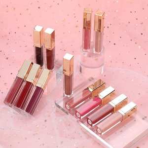 Venta al por mayor tubos y cajas personalizados lápiz labial líquido oro rosa brillo <span class=keywords><strong>de</strong></span> labios - Product Image 5