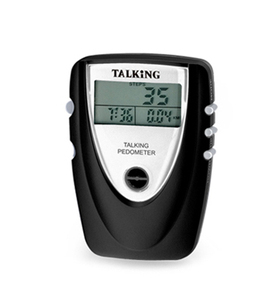 Podómetro de voz parlante con reloj, contador de <span class=keywords><strong>pasos</strong></span> y distancia al hacer ejercicio - Product Image 1