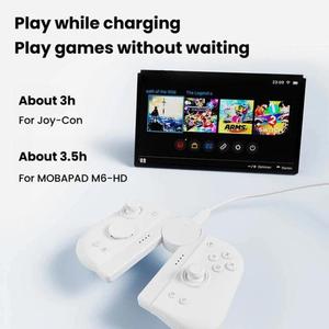 Pour M6-HD / Switch <span class=keywords><strong>MOBAPAD</strong></span> SA1 Poignée de charge pour manette gauche et droite (blanc) - Product Image 2