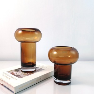 Light Luxury Glass Vase Creative Art Flower <strong>Ornaments</strong> Insert Dried Flowers Hydroponic <strong>Dining</strong> <strong>Table</strong> Modern Home Decor - Product Image 2