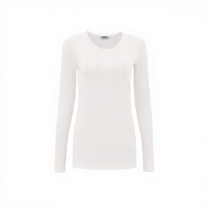 Camiseta de Compresión de Manga Larga para Mujer, de Alta Calidad, Verde, Spandex y Poliéster, Secado Rápido, Transpirable, para Entrenamiento, 220g, OEM - Product Image 5