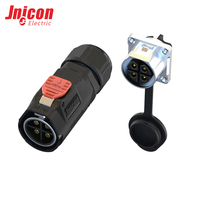 Connecteur étanche IP67 MJ24 4 broches 30A 300V à verrouillage rapide mâle/femelle pour éclairage LED et automatisation industrielle