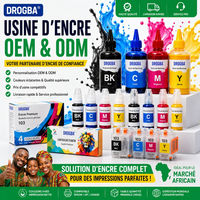 Kit Isi Ulang Tinta Epson 103 yang Kompatibel, Set Botol Tinta Dye Hitam Cyan Magenta Kuning untuk Printer EcoTank