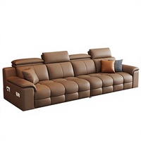 Canapé italien minimaliste en cuir véritable, une place, personnalisable, luxe léger, ligne droite, nouveau modèle 2026 pour salons