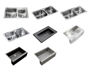 Évier de cuisine en acier inoxydable 304 fait main, ultra-profond 50/50, à poser sur comptoir, avec fond incliné, anti-bruit, OEM - Product Image 6