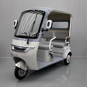 Triciclo Elettrico a 3 Ruote per Trasporto Merci, Scooter Urbano per Adulti, Taxi Elettrico con Carrozzeria Aperta - Product Image 4