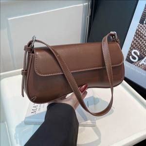 กระเป๋าพลิกเปิดสไตล์มินิมอลแบบฝรั่งเศสสำหรับผู้หญิง กระเป๋าถือยอดนิยมอเนกประสงค์พร้อมดีไซน์รูปทรงขนมปัง - Product Image 2