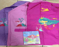 Impermeabile per bambini Ruons, colore rosa, con cappuccio, impermeabile, con motivo a sirena, per uso esterno - Product Image 3