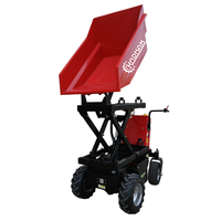 Système de levage hydraulique miniature KNDMAX ED500HT, chargeuse sur pneus électrique, moteurs CC sans balais 1000W, alimenté par batterie au plomb-acide