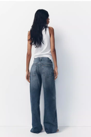 Nouveau Jean en Denim Femme Printemps-Été 2025 Taille Haute Double Ceinture Coupe Ample Streetwear Jambe Large Vintage Y2K Tendance Décontracté