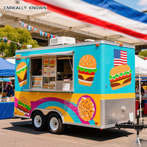 OEM Convenient & Safe Stainless Steel Mobile Trailer Fast Food Towable Application Movable Car <b>Square</b> Targeted - Product Image 5