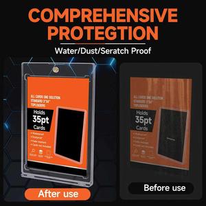 Wholesale 35PT Ultra-thin Magnetic <b>Tile</b> High Transparency Star Card TCG Game Card protection Box - Product Image 3