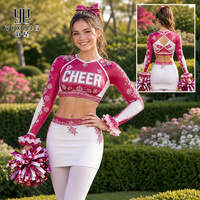 Uniforme de Porristas para Competencia, Personalizado, Fabricación Directa de Fábrica, Sublimación, Muestra Gratuita, Venta al Por Mayor, Pedido en Equipo, para Niñas y Jóvenes