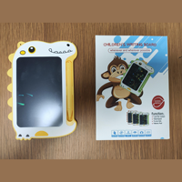 Tablette d'écriture LCD en plastique GY 6,5 pouces, tableau à dessin effaçable pour enfants, étudiants, cadeau éducatif, thèmes animaux