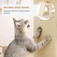 Arbre à chat multi-niveaux haut de gamme avec condo confortable et hamac doux - Tour d'escalade moderne pour chat pour jouer à l'intérieur - Commande en gros/