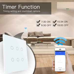2025 Tuya WiFi Compatible estándar brasileño 4/6/8 Gang Smart Home interruptor <span class=keywords><strong>de</strong></span> pared Aplicación <span class=keywords><strong>de</strong></span> plástico Control Alexa Google Home - Product Image 3