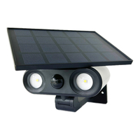 Lampes solaires LED avec capteur de mouvement, étanches IP65, montage mural, panneau solaire rechargeable, panneau solaire monocristallin, lampes solaires de jardin