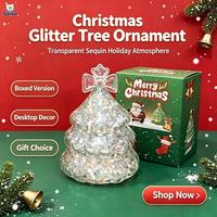 Jouets anti-stress Arbre de Noël à paillettes liquides, jouet à presser, cadeau de fête de Noël, jouet sensoriel anti-stress, décoration, vente en gros