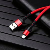 Câble USB en nylon tressé de 1 m, USB vers Type C, charge rapide 3A, alliage d'aluminium, TPE, câble de données USB