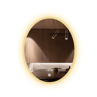 Miroir de maquillage ovale intelligent à Led, nouveau Design, miroir à lumière sur mesure pour Salon de coiffure, taille sur mesure