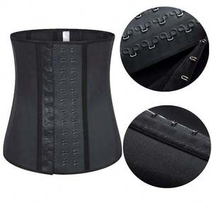 Hot Selling Gaine Amincissante Femme Corset Waist Trainer Waist Corsets Cincher Sport Girdle <strong>Latex</strong> Hooks <strong>Lady</strong> Body Shaper - Product Image 3