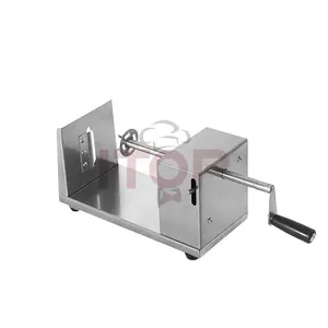 Commercial Potato Curly Fry Cutter Crane Stainless Steel Tornado