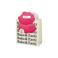 Emballage en carton biodégradable personnalisé pour macarons, tartes aux œufs, desserts, sacs à gâteaux en papier pour boulangerie avec poignée
