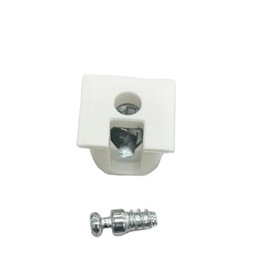 Connecteur de meuble invisible en plastique pour étagère, support de verre en bois, vis de fixation pour meuble - Product Image 2