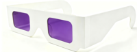 Gafas de papel 3D de cartón desechables personalizadas Hardware de VR rojo y cian de cine barato