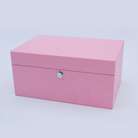 Boîte à bijoux de luxe en velours et bois organisateur de voyage stockage de Logo personnalisé pour les cadeaux des femmes pour l'emballage des bijoux