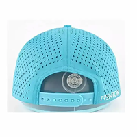 Casquettes de golf snapback 5 panneaux personnalisées pour hommes, imperméables, flottantes, avec trous découpés au laser