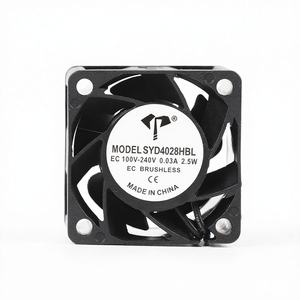 4028 AC 110-220V EC 전기 브러시리스 축류 팬 40*40*28mm 6800 RPM 2.5W IP55/IP68 슬리브/볼 베어링 11.25CFM 저소음 PWM - Product Image 1