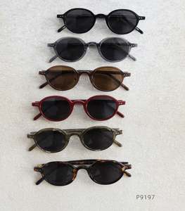 Lunettes de soleil ovales à monture fine vintage TR90 polarisées UV400 avec logo personnalisé 2025 pour unisexe - Product Image 6