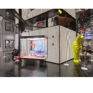 Aydınlık akrilik alışveriş merkezi ekranı dekorasyon interaktif görsel pencere ekran standı