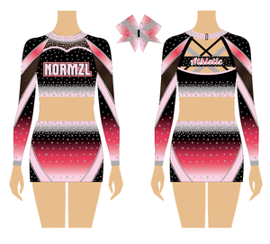 नई स्पार्कल चीयरलीडर पोशाक लड़कियों को एक समान पोशाक स्कर्ट कस्टम बनाने वाली लड़कियों को खुश करती हैं - Product Image 1