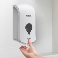 Distributeur de savon liquide, gel ou mousse mural manuel en ABS, pour usage commercial et public, idéal pour salles de bain et hôtels – Fournisseur OEM