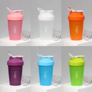 Garrafa shaker para shakes de proteína, copos shaker com batedor de bola e liquidificador, garrafa shaker de academia