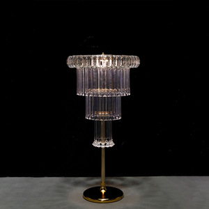 Decorazioni e accessori di lusso per matrimoni, vaso di cristallo a più livelli, centrotavola, portacandele per eventi, ornamento floreale, porta decorazioni per sala - Product Image 4