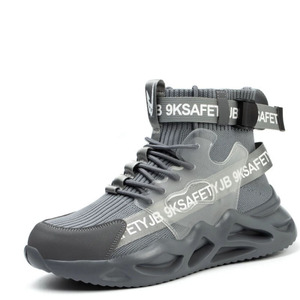 Prix usine imperméable doux confortable respirant noir léger maille supérieure <span class=keywords><strong>semelle</strong></span> en caoutchouc hommes <span class=keywords><strong>chaussure</strong></span> <span class=keywords><strong>de</strong></span> sécurité embout en acier - Product Image 1