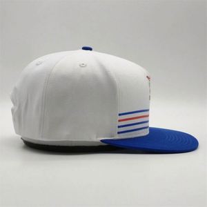 High Quality Customize 5 Panel Snapback <b>Hats</b>,White Pvc Emboss Logo Stipe Snapback Caps,Hip Hop Snapback in Bulk - Product Image 5