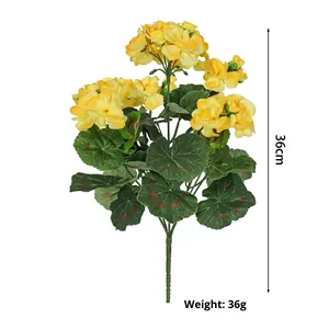 Fleurs artificielles de bégonia en soie faites à la main, très vendues à l'international, pour la décoration intérieure et extérieure de mariages et de la maison - Product Image 6