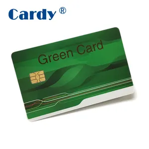 आइसो7816 fm4442 चिप कार्ड संपर्क स्मार्ट कार्ड Fm4428 मानक आकार खाली सफेद प्रिंट करने योग्य pvc कार्ड