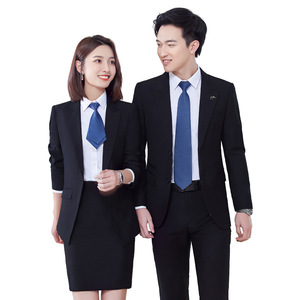 Costume professionnel trois pièces bleu royal pour hommes, fermeture à simple boutonnage pour concessionnaire automobile, <span class=keywords><strong>vendeur</strong></span> d'assurance - Product Image 5