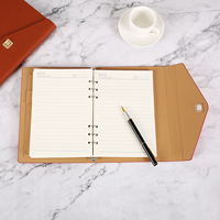 Hersteller Großhandel maßge schneiderte A5 Hardcover Echt leder Notebook 6-Ring Binder A5 PU Leder Tages planung Notebook