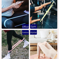 Bandes de Résistance Durables en Tissu Élastique pour les Fessiers – Ensemble de Bandes Circulaires Écologiques pour l'Activation des Fessiers, le Tonification des Jambes et les Squats